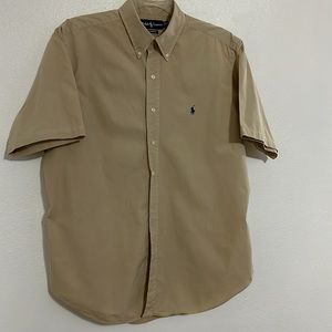 Ralph Lauren Classic Fit, Cotton Man’s Shirt, Beige, Size XL, in Great Condition